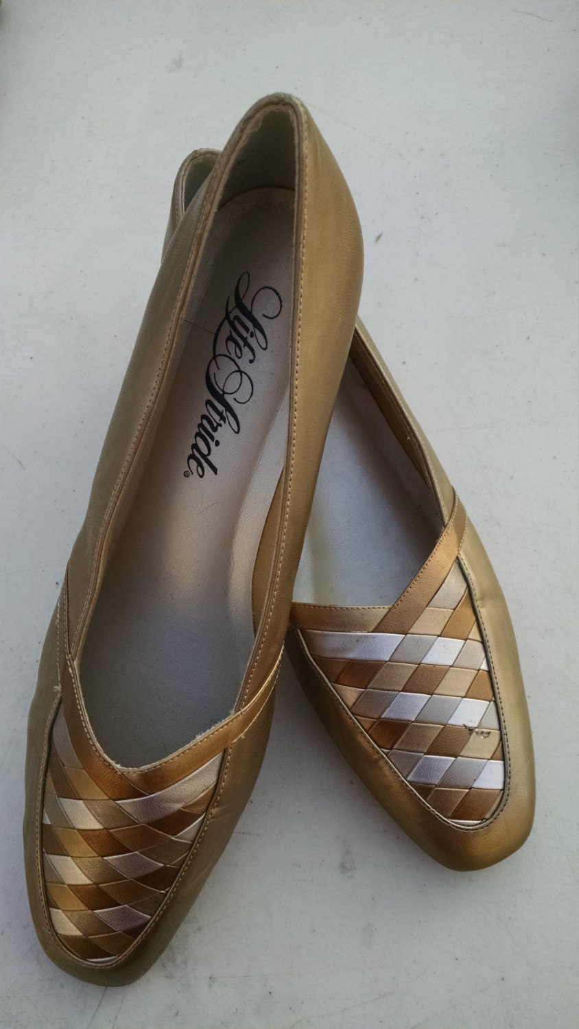 fancy gold flats