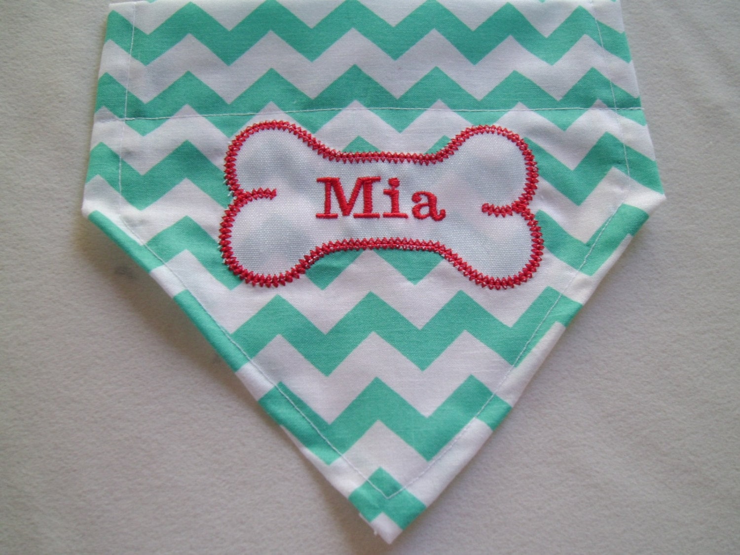 Monogram Personalized Dog Bandana Custom by HaileysBoutique