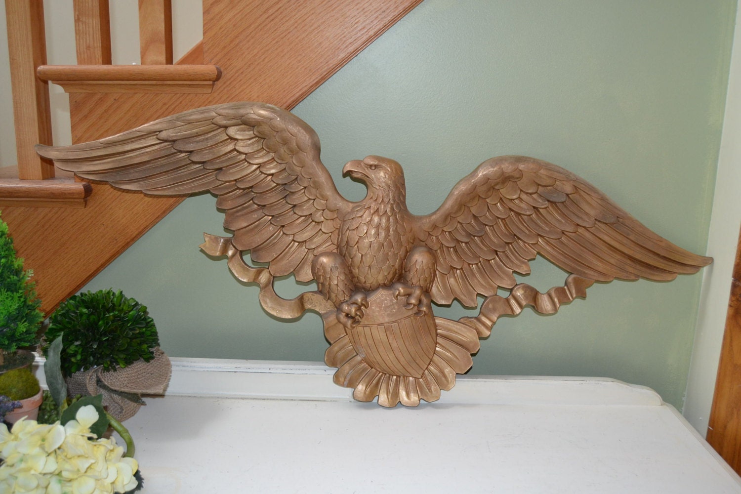 Vintage Bald Eagle SYROCO American Bald Eagle Wall Hanging