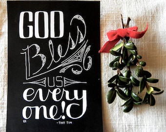 God Bless Us // A Christmas Carol // Charles Dickens Quote // Tiny Tim Quote // Dickens ...