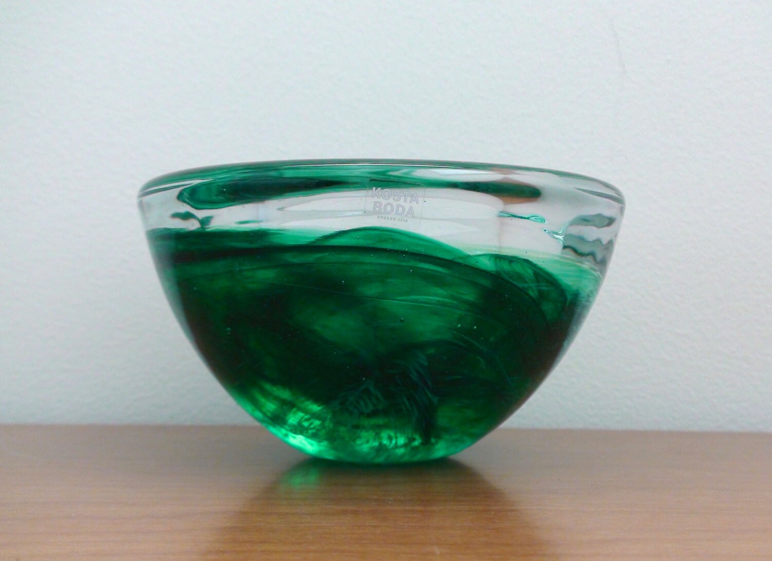 Vintage Kosta Boda Atoll Votive Green
