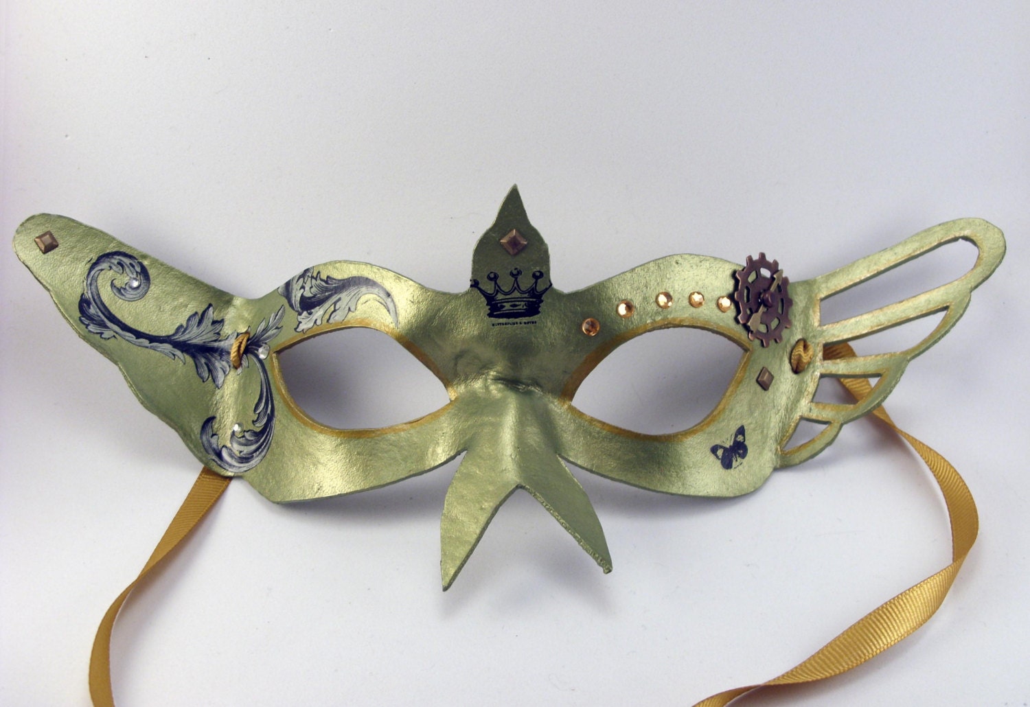 Elegant Masquerade Mask Domino Bird in by SquirrelCrkCreations