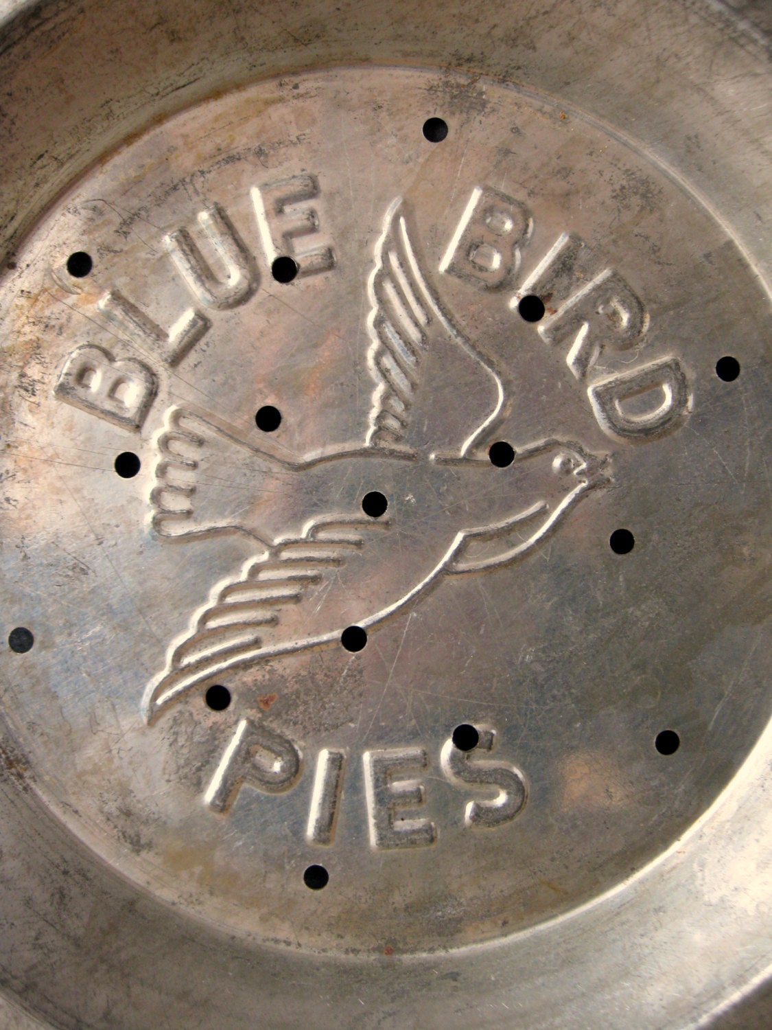 Vintage Blue Bird Pie Tin One Vintage Pie by RiverHouseDesigns