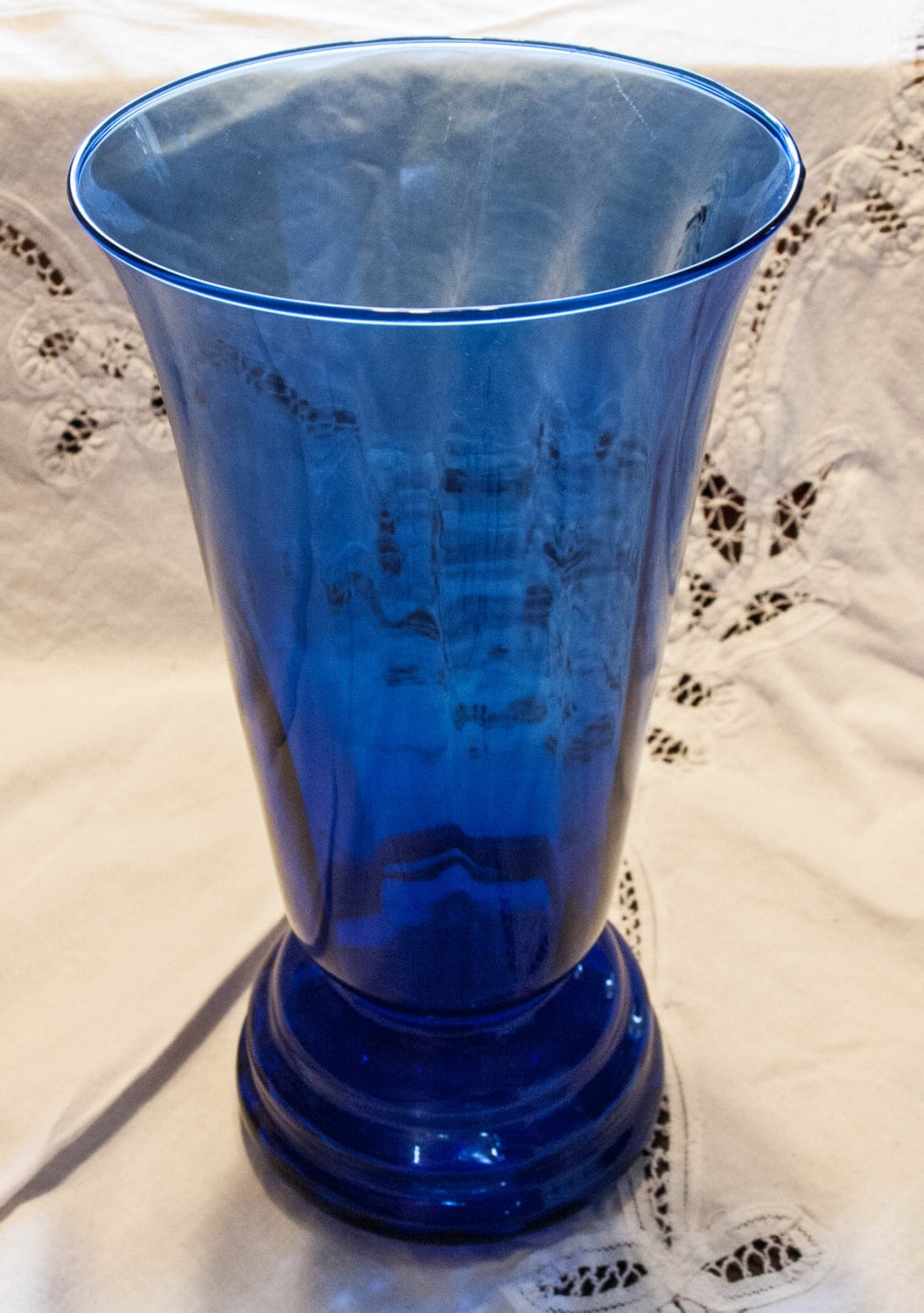 Cobalt Blue Vase Blue Vase Antique Vase Vintage by bettysantiques