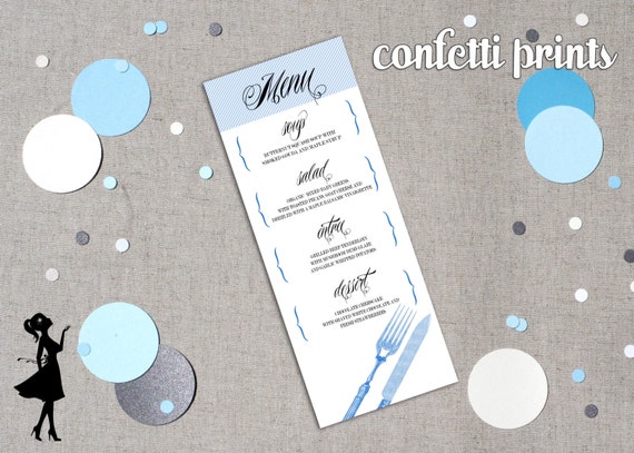 Vintage Menu Card - VINTAGE Printable Il_570xn
