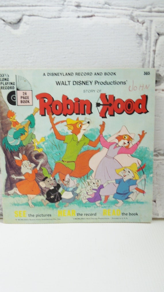 Robin Hood. Walt Disney Children's Book. by Moonlightdecorator