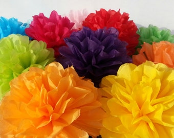 Tissue Paper Fiesta Flowers Set of 10 flowers