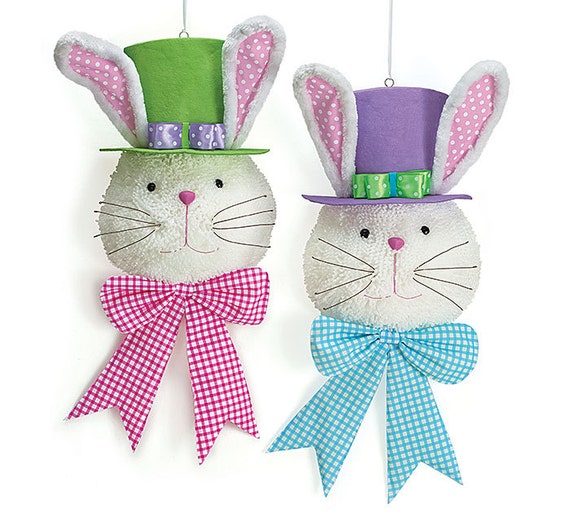 Items similar to Free Shipping - BUNNY HEAD for your Trendy Spring