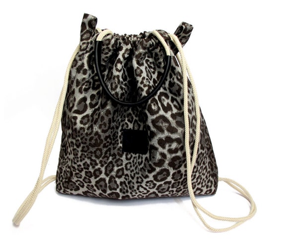 leopard backpack purse