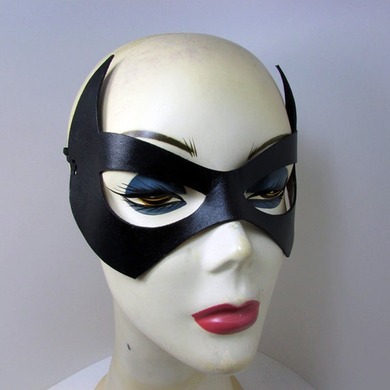 Catwoman leather mask Batman tv series. Eartha Kitt inspired