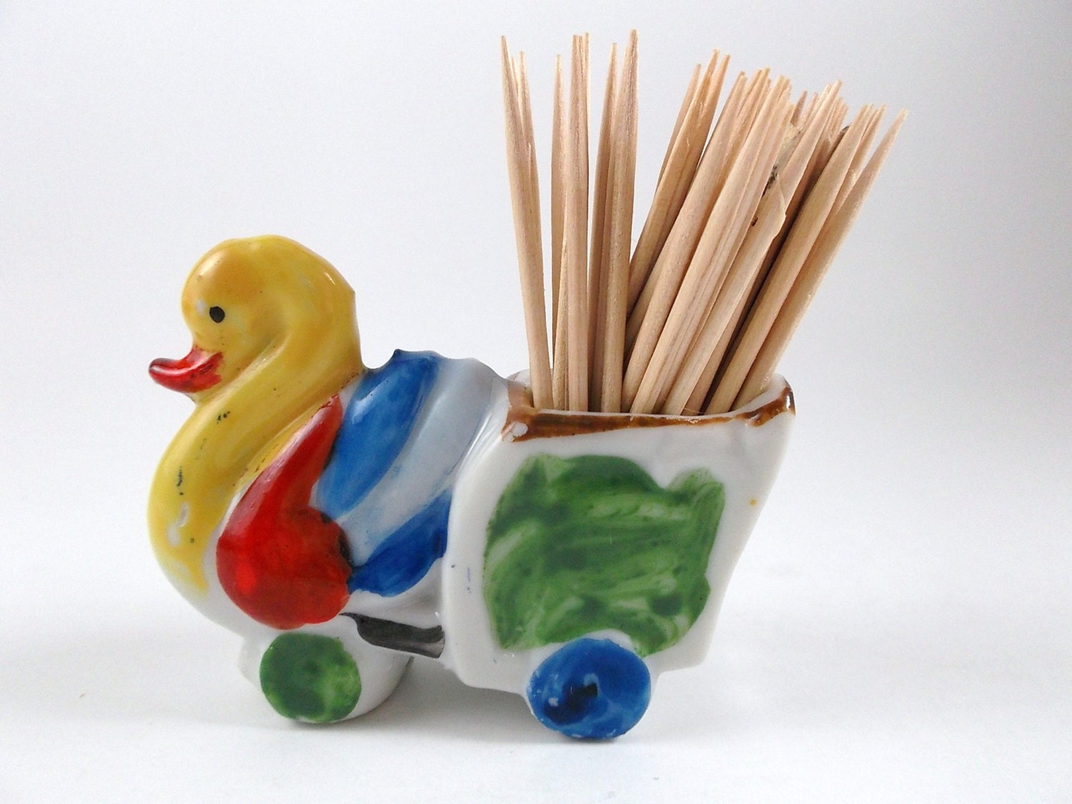 Vintage Toothpick Holder Porcelain Holder Collectible Toothpick Holder