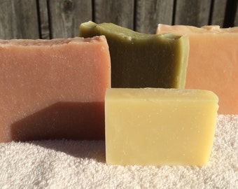 Items similar to 6 Half Bar Soap Sampler on Etsy