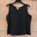 SLEEVELESS BLACK BLOUSE
