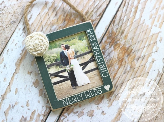 Newlywed Wedding Christmas Ornament Personalized
