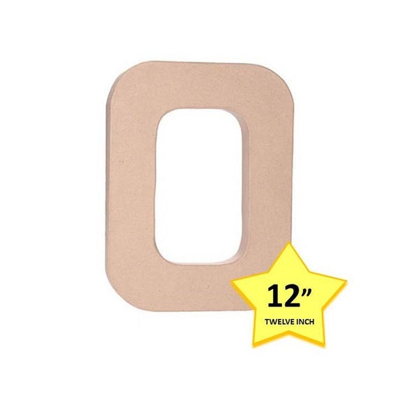 Paper Mache Cardboard Letters 12 Inch Letter O Paper Craft