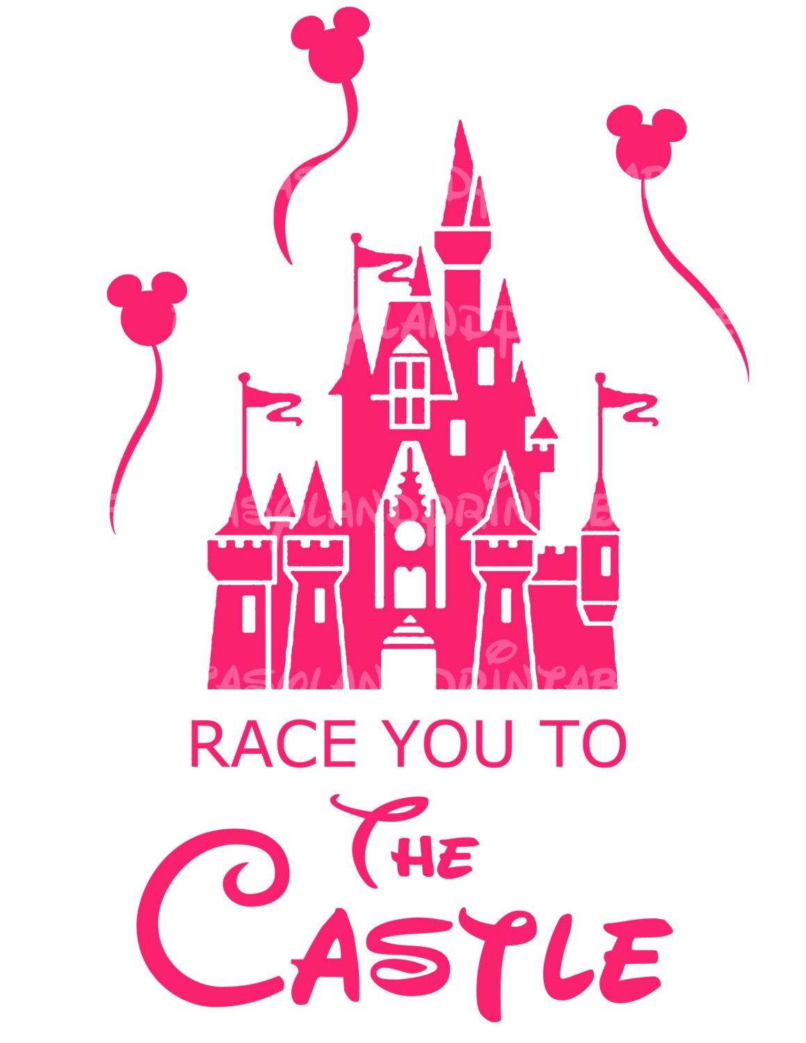 Download INSTANT DOWNLOAD Race you to the Castle Disney Marathon Run