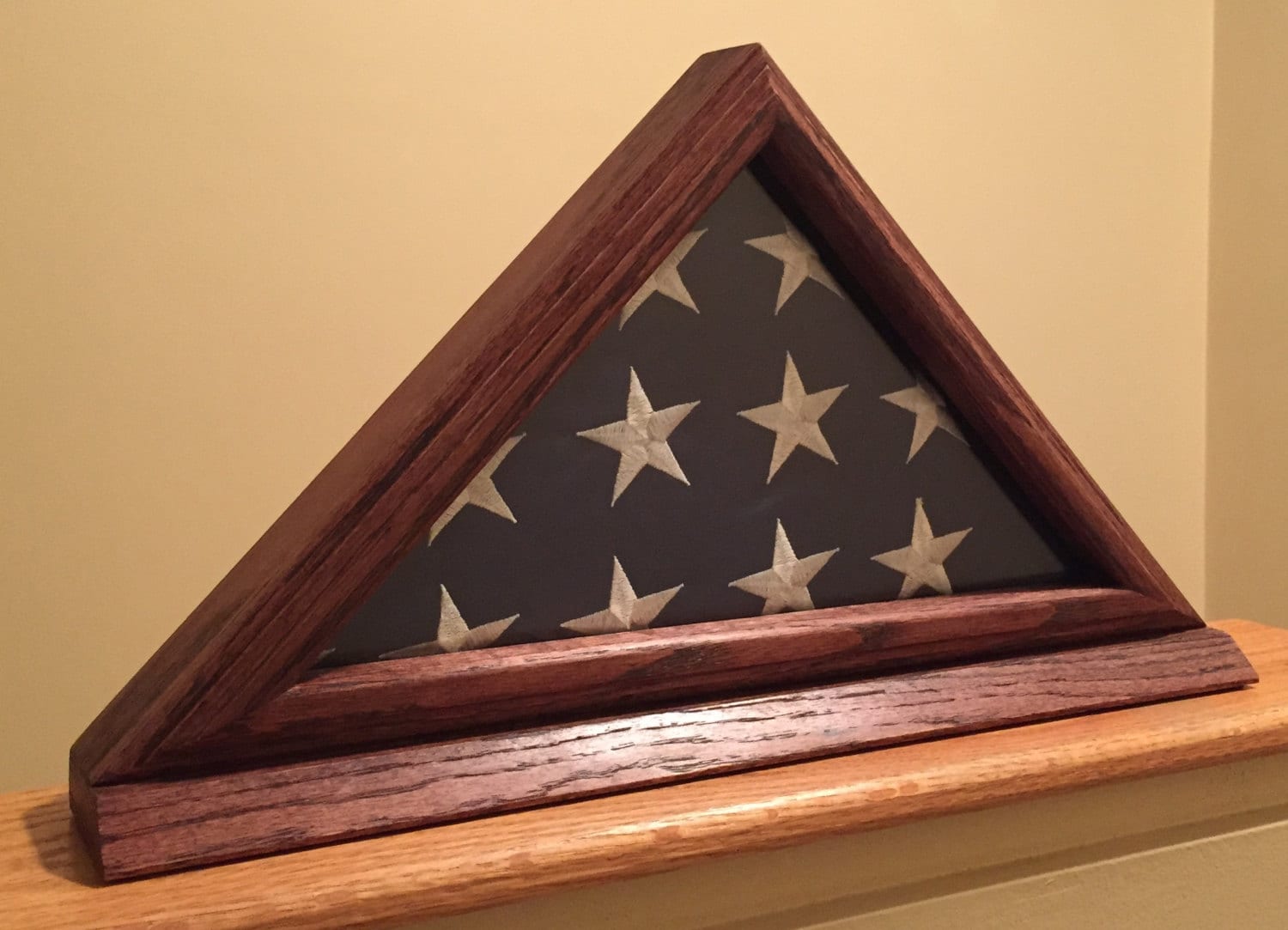 Flag Shadow Box Memorial Flag 5x9.5 Flag by ScavonesWorkshop