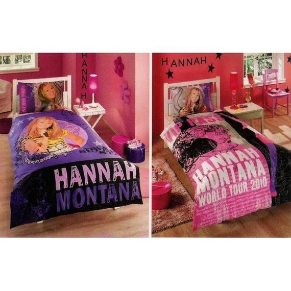 Hannah Montana Bedding Set Single twin by BaharHomeTextile on Etsy