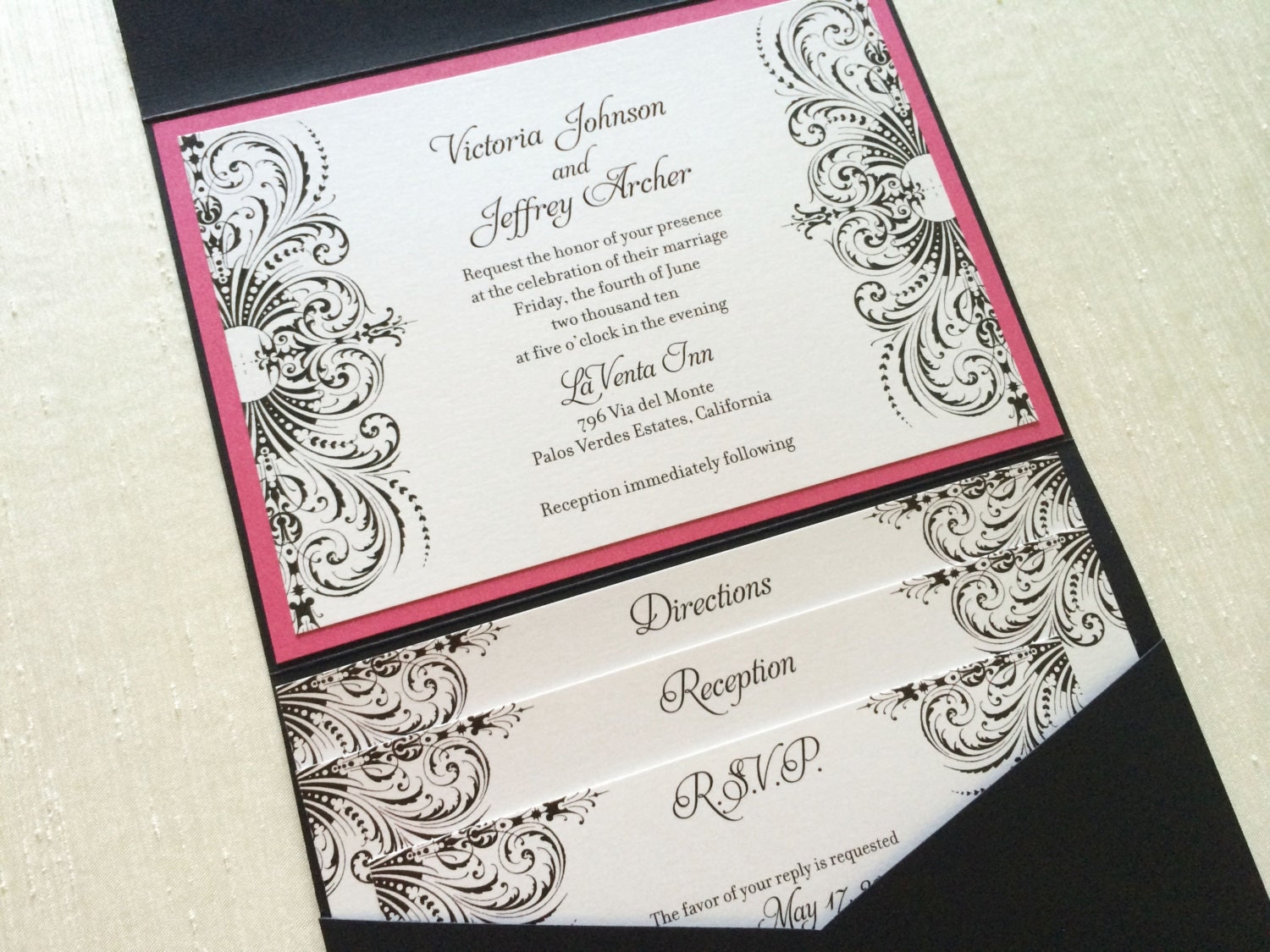 Victorian Themed Wedding Invitations 3