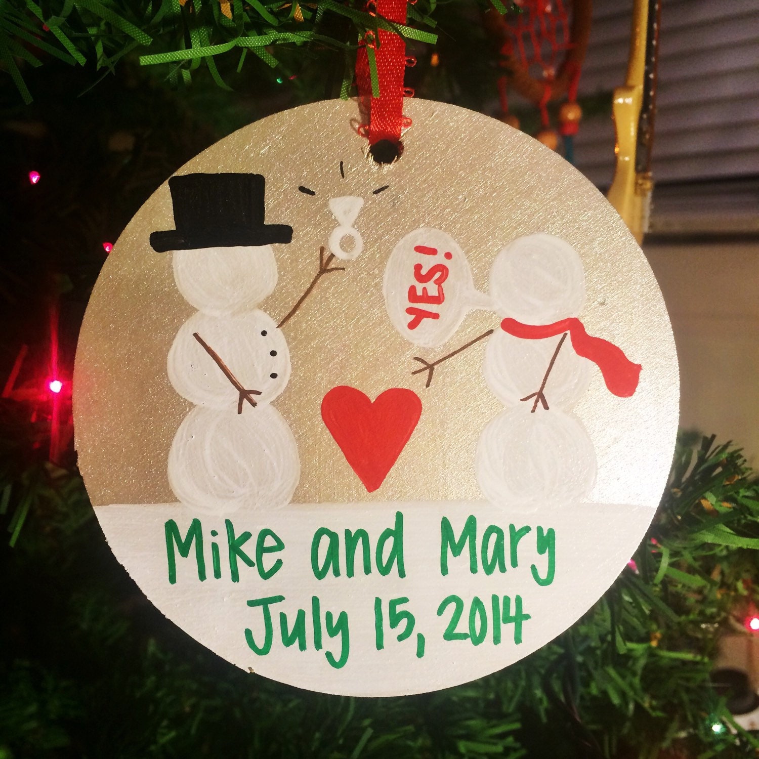 personalized engagement ornament custom names date our personalized engagement ornament custom names date our