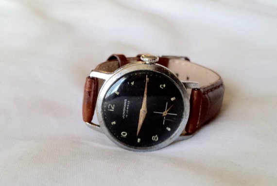 Vintage 1940s Junghans Military Watch, Men's Vintage Watch, Manual ...