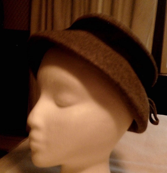 Vintage Glenover <b>Harry Pollack</b> New York Wool Felt Mid Century Modern Hat - il_570xN.702559273_g924