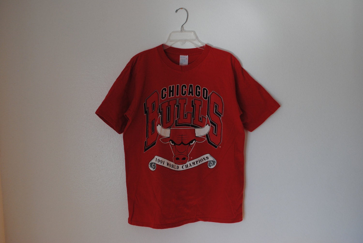 bulls 1991 championship shirt