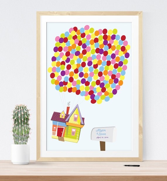 Up Wedding Guest Book Alternative with by MissDesignBerryInc