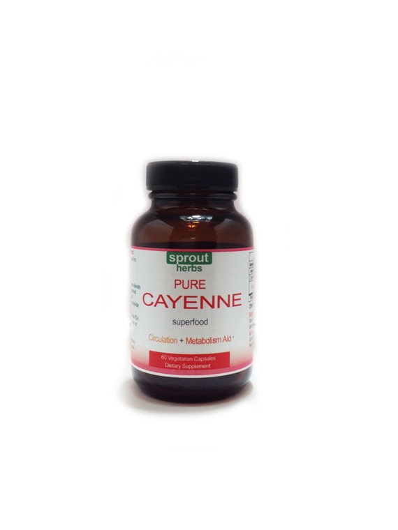 Cayenne Pepper Capsules 100 Pure capsicum 500 mg by SproutHerbs