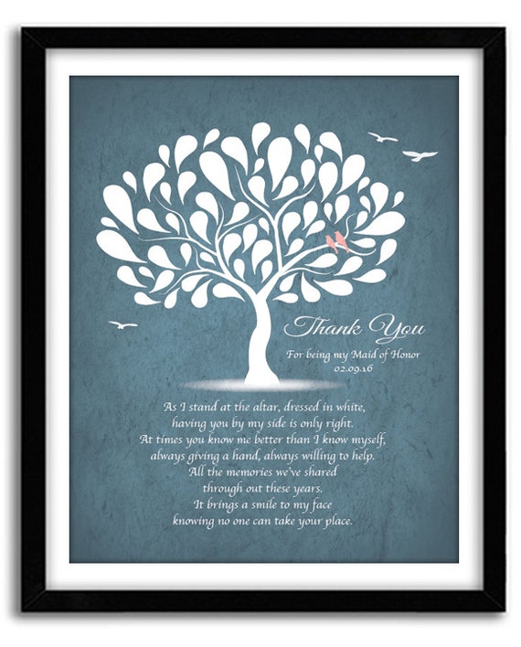 Wedding day - Maid Of Honor Gift - Bridesmaid Gift - Best Friend Gift ...