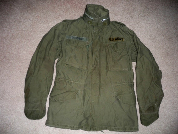 Vintage US ARMY Vietnam War Era Nam Coat Jacket Cold by Joeymest