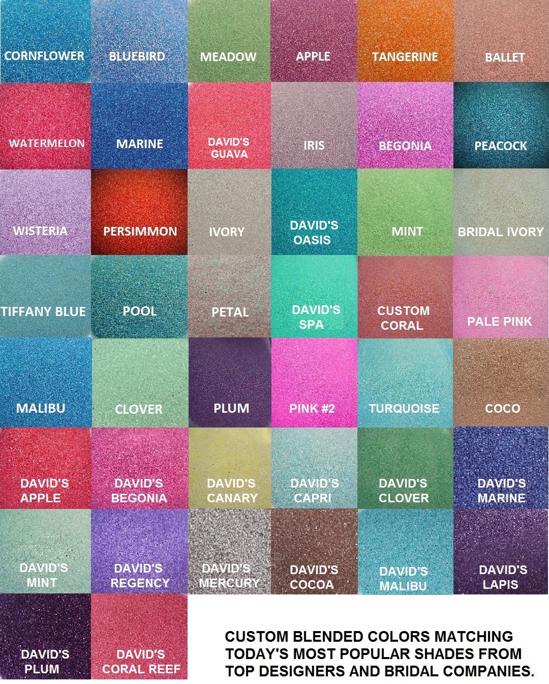 4 lb Bags Colored Sand 125 Colors Available for by