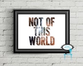 Items similar to Not Of This World - 8"X10" Art Print - Wall Art