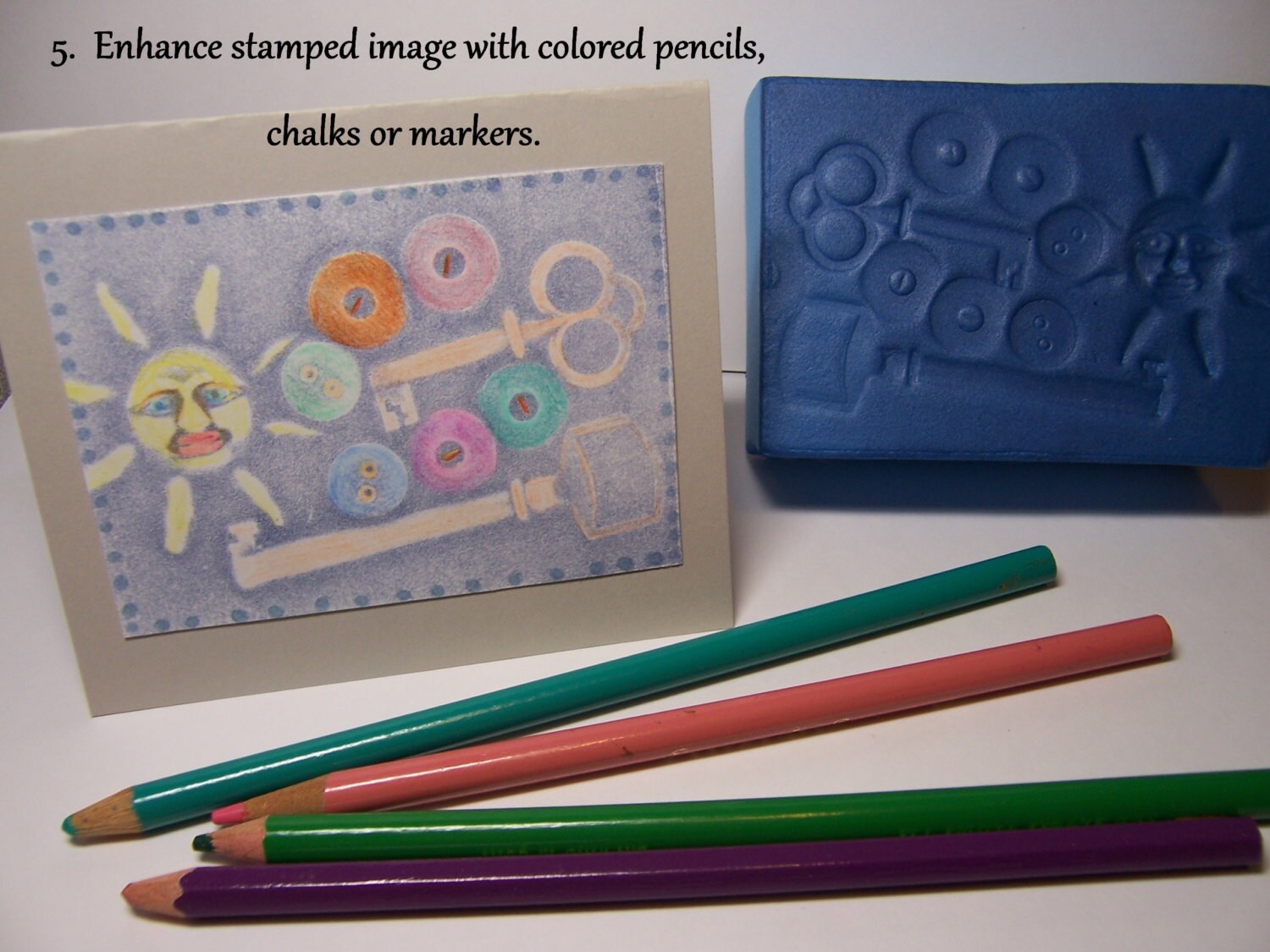 4 New Magic Stamps Moldable Foam Blocks to create your own