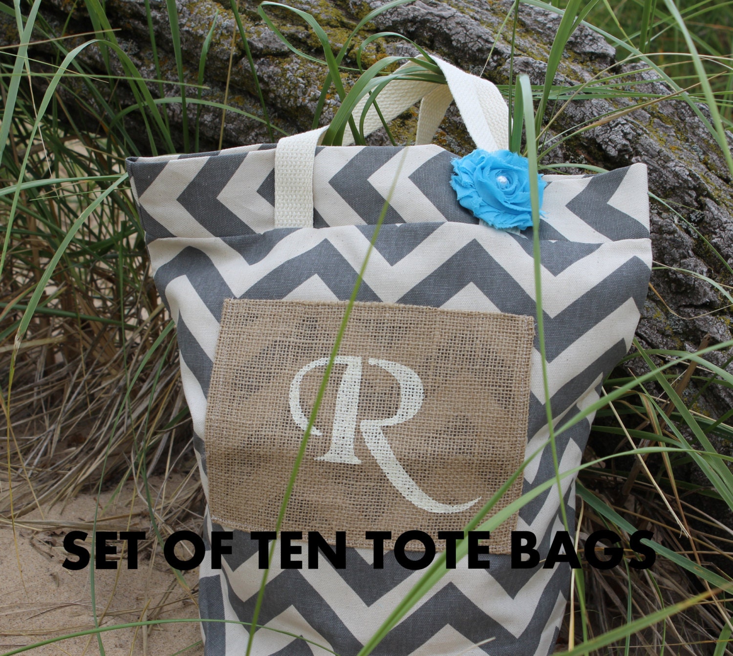 mini beach bag tote favors