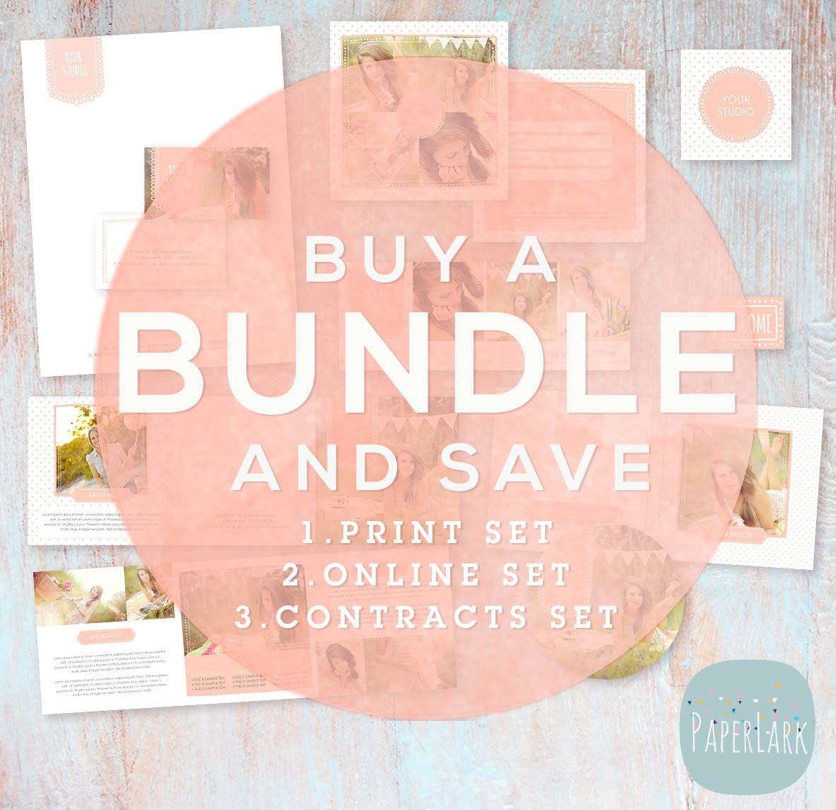 Photography Marketing Set BUNDLE and SAVE by PaperLarkDesigns
