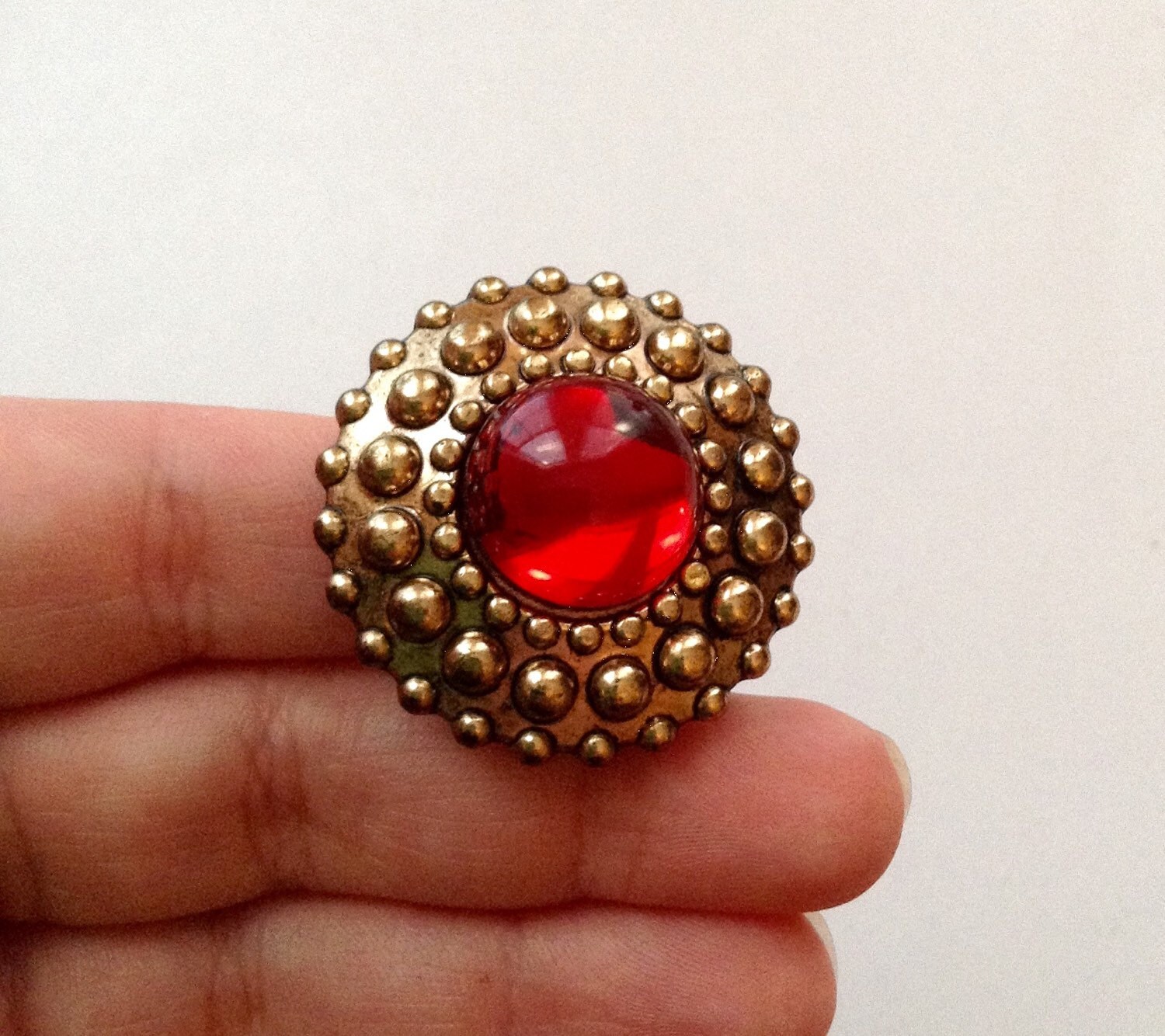 Red and Gold ring