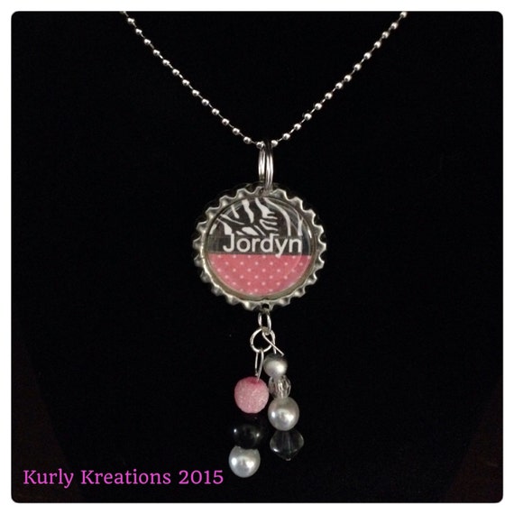 Personalized Rear view mirror charm