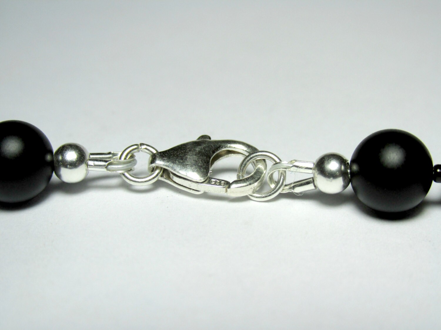 Mens Onyx Necklace Matte Onyx Necklace Mens Gemstone