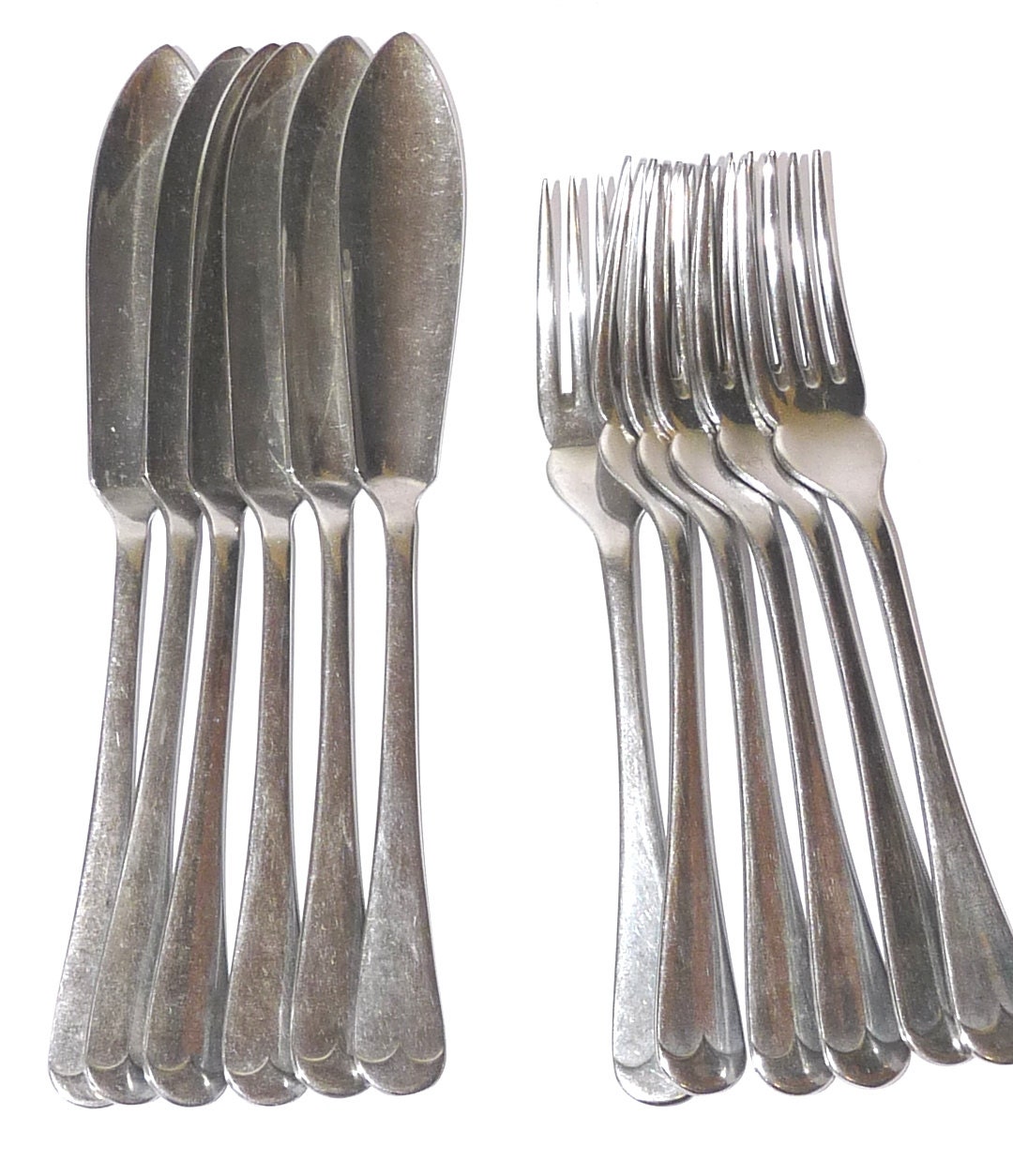 Fish Knives and Forks Set of 6 Firth Stainless Steel