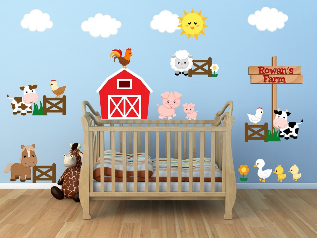 Kids iRoomi Wall iDecalsi Farm Wall iDecalsi Farm Animal iDecalsi