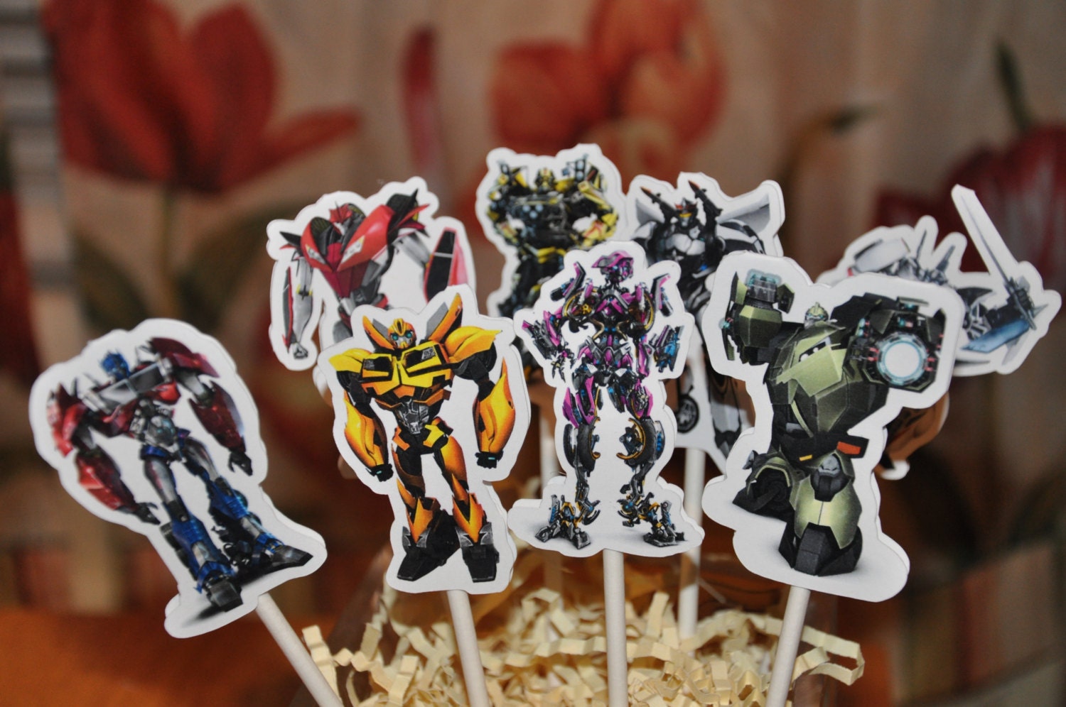 Transformers Prime Cupcake Toppers Set of 12