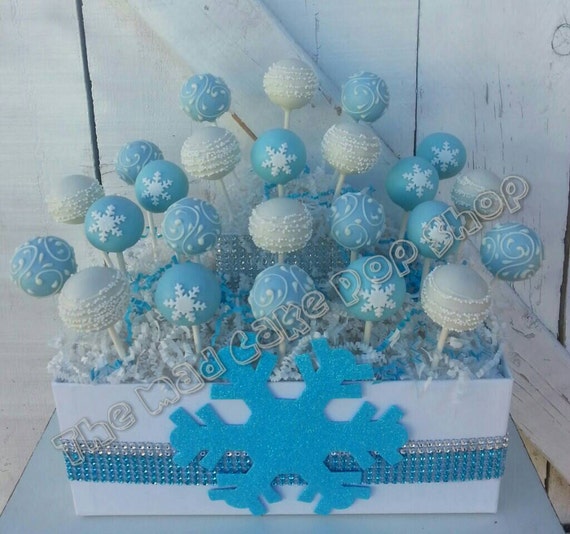 Winter Wonderland Cake Pops 1 dz. Snowflake by 