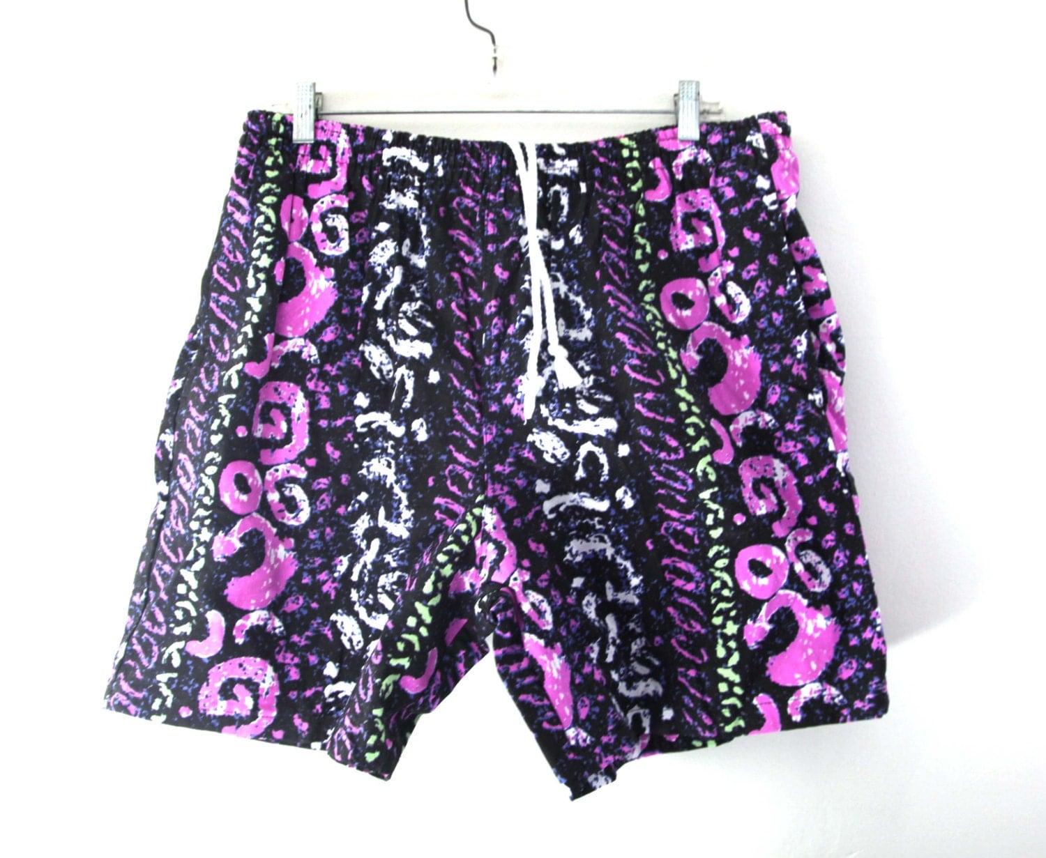 Vintage 80s shorts jams swim trunks by 216vintageModern on Etsy