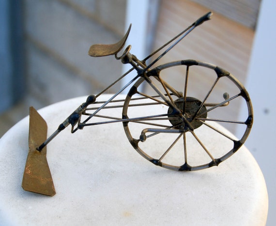 MINIATURE BICYCLE SCULPTURE Bike sculpture Wire Bike