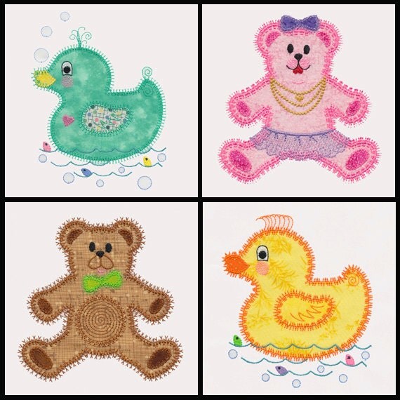 Set of Baby Baby applique machine embroidery designs. Instant