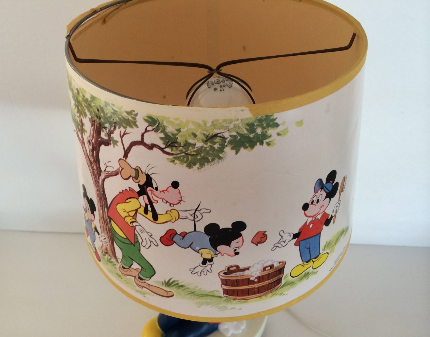 Vintage Disney Mickey Mouse Lamp Light / Enchanting Walt