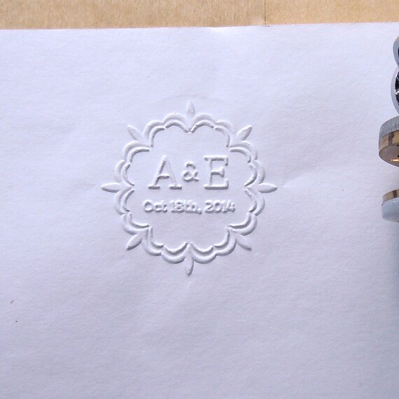 Custom Letter Press Embosser Stamp DIY Embossing Stamp by artcarf