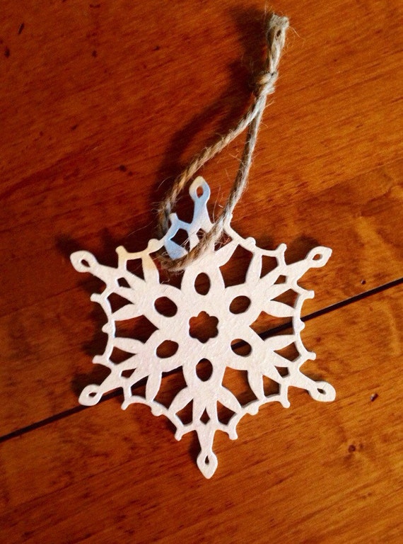 Wooden Snowflake Ornament