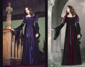 Christina Dress - Velvet Medieval Style Gown - XS Only